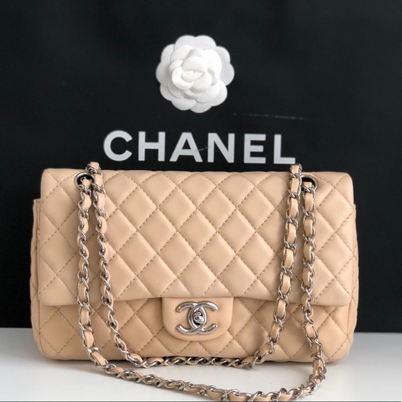 CHANEL Handbags - Chanel Medium Lambskin Classic Double Flap Bag